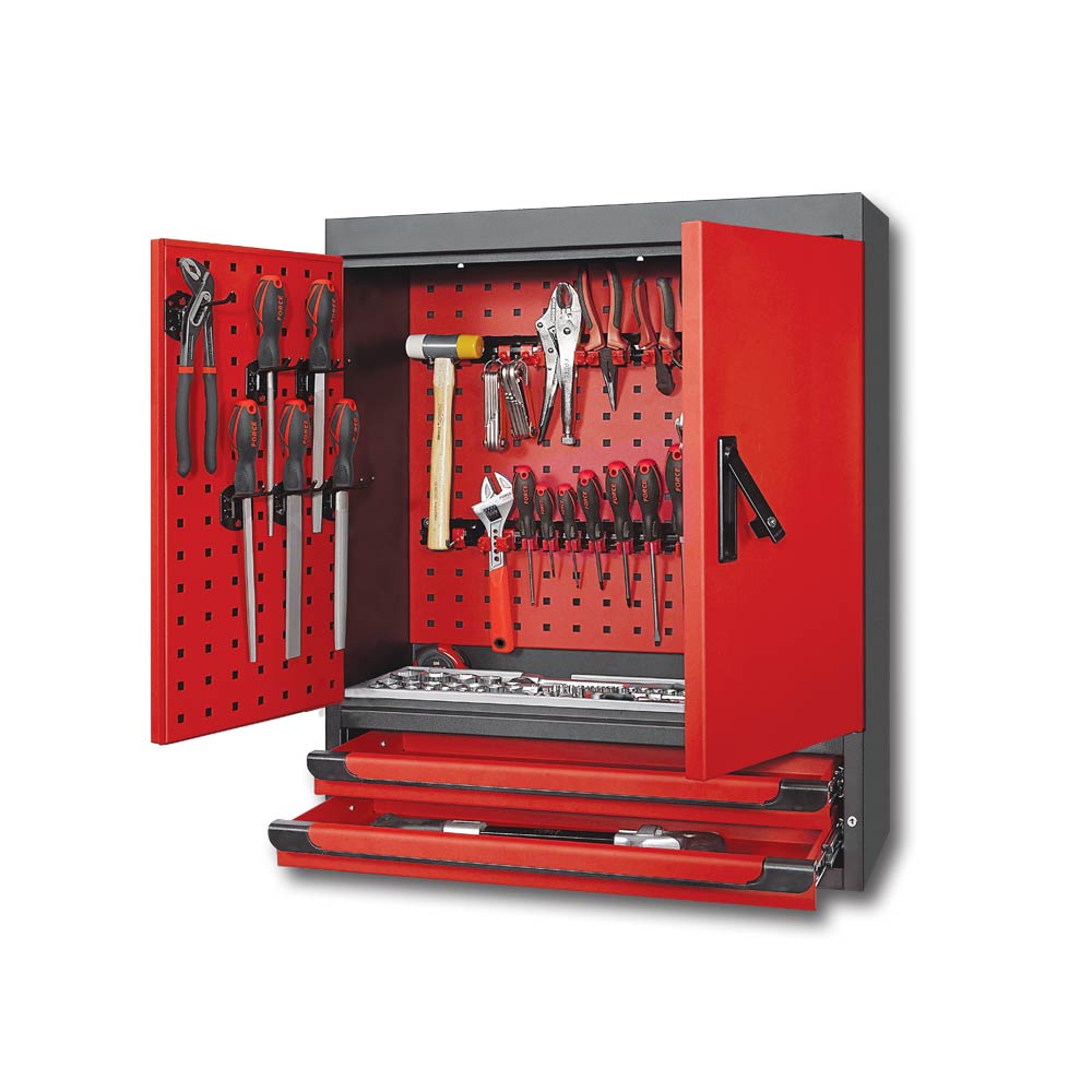Tool cabinet w/ 2 drawers with 129 pcs of tools