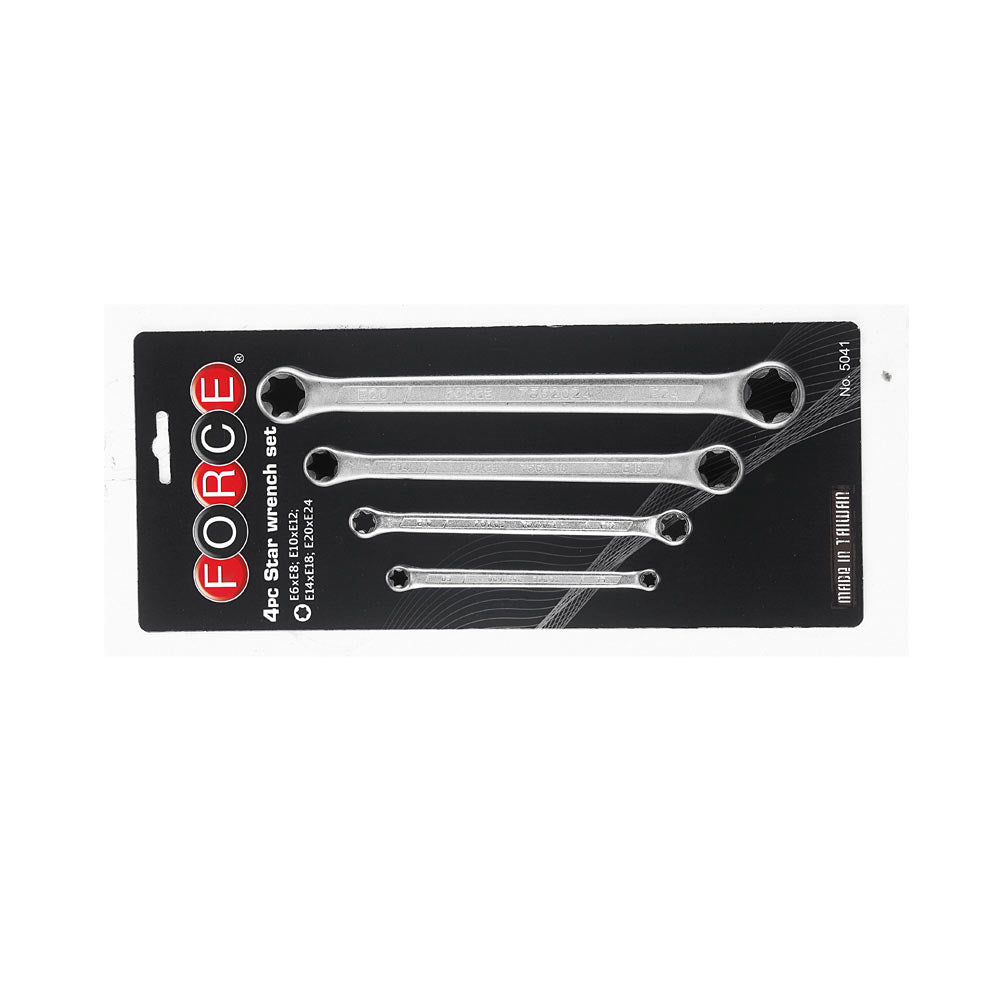 E-Torx Ringsleutel Set 4-delig