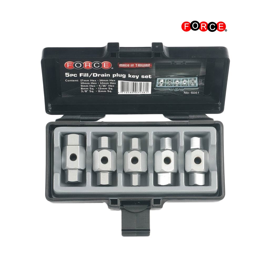 5-delige oliecarterpluggen set