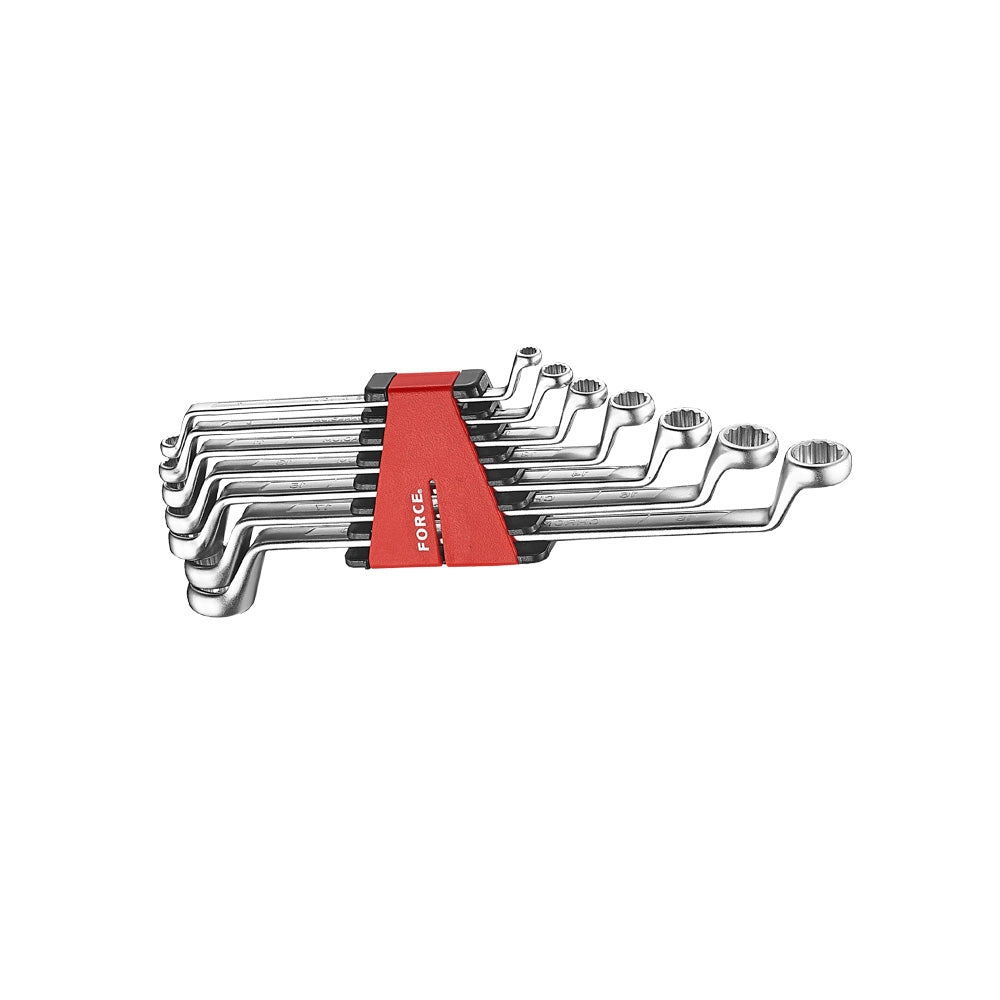 7pc 75 d. Offset ring wrench set