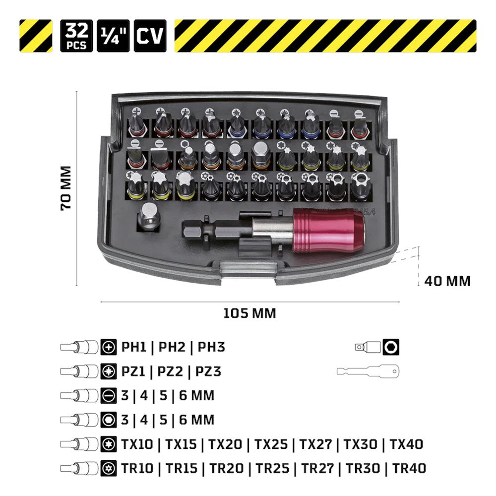 1/4" bitset, 32-dlg-3