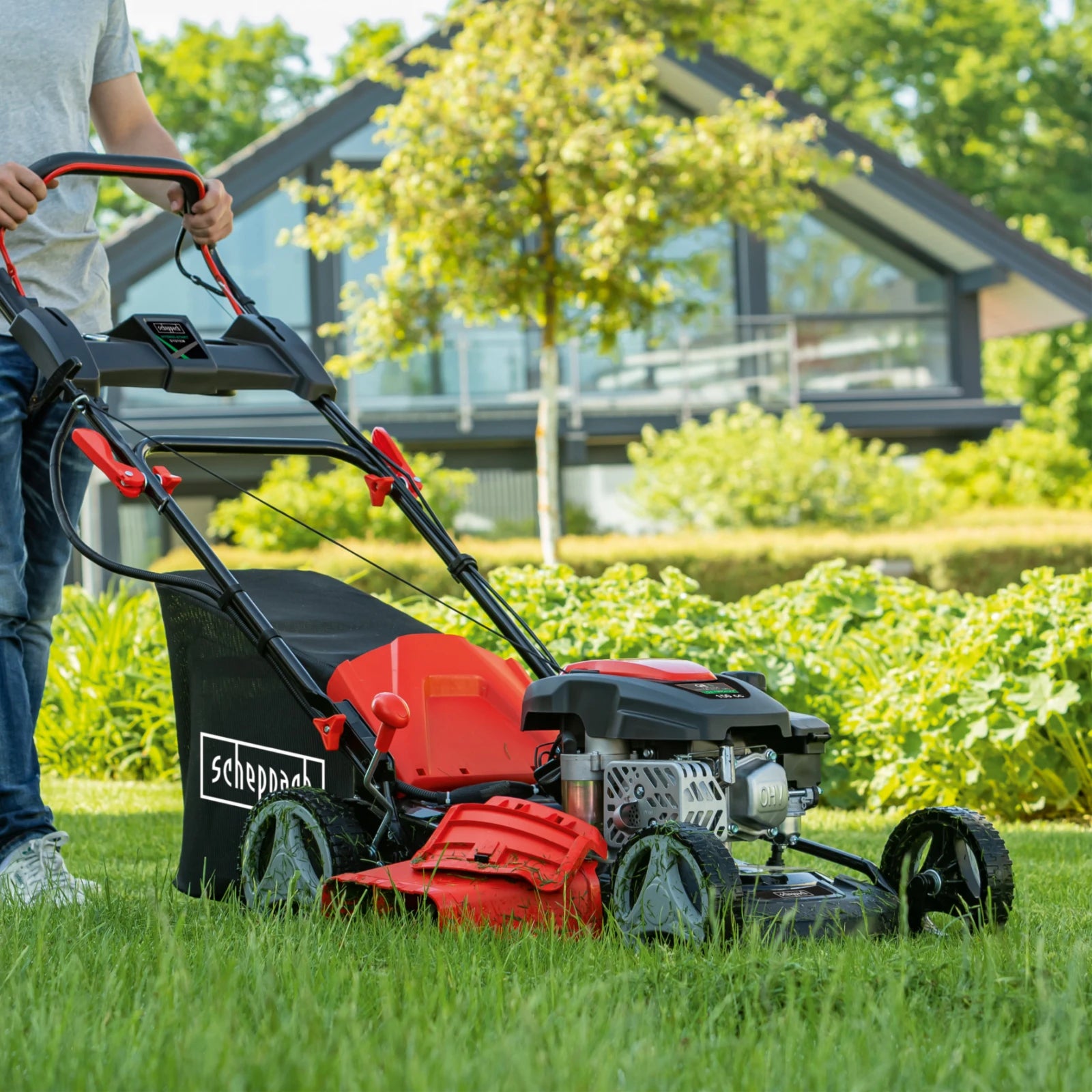 Scheppach Grasmaaier zelfaan. E-Start MS150-46E