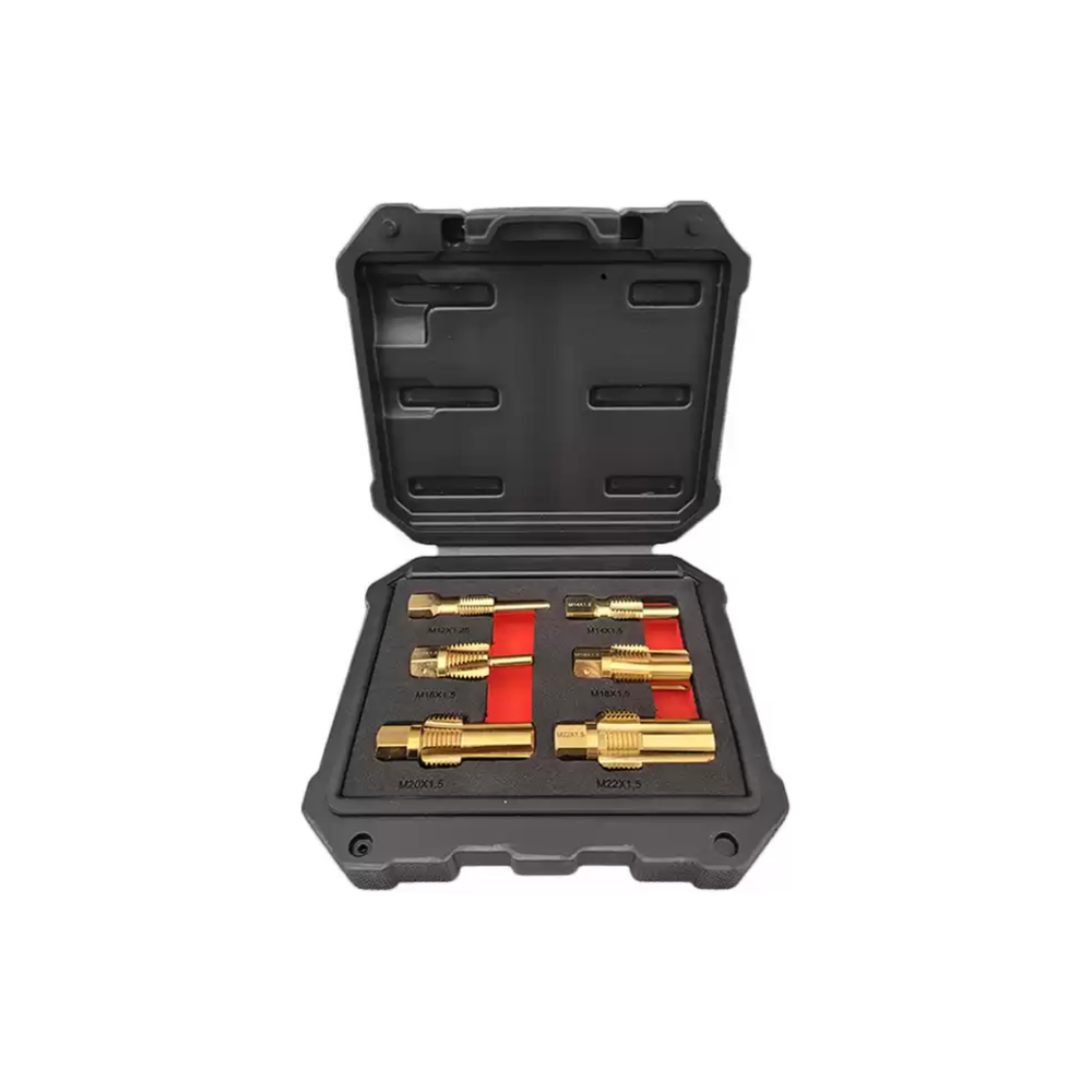 6-delige sensorkraanset M12,14,16,18,20 en 22 X 1,5 Titanium geplateerd