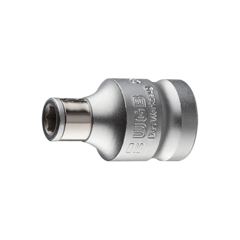 3/8" vierkant naar 5/16" zeskant bithouder, DIN 3126-1