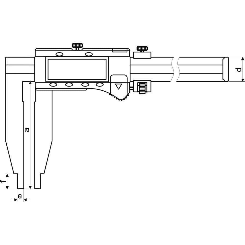 Digitale werkplaats schuifmaat 300x90mm RVS, zonder punten-2