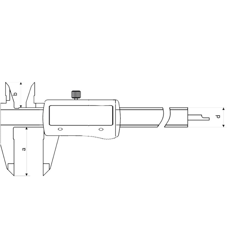 Digital-Messschieber ABS - 3V - IP54 Abl. 0,01mm+inch DIN 862, Schnabell.40mm-2