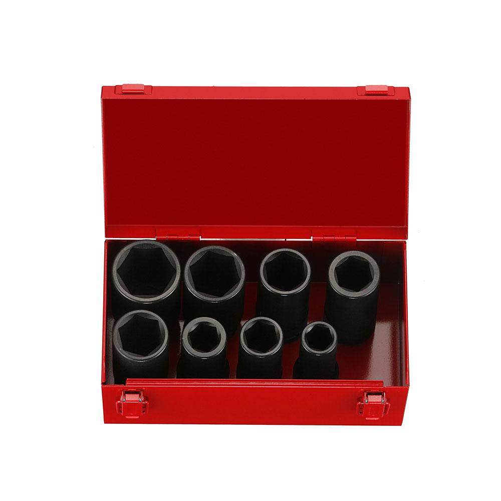 8-delige 3/4'' 6-kant krachtdop lang set