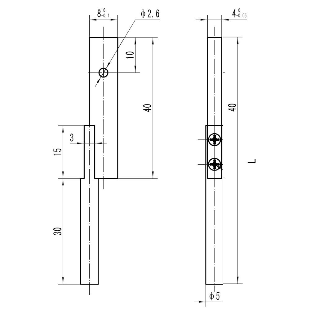 Meetinzetten voor art.nr 6101 met ronde meetstift 70mm-2