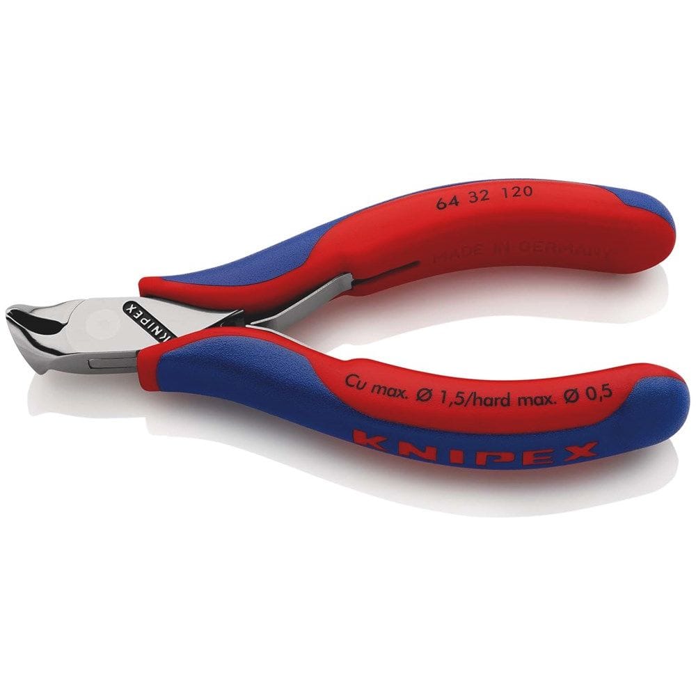 KNIPEX 64 32 120 Elektronica-voorsnijtang met meer-componentengrepen 120 mm-0