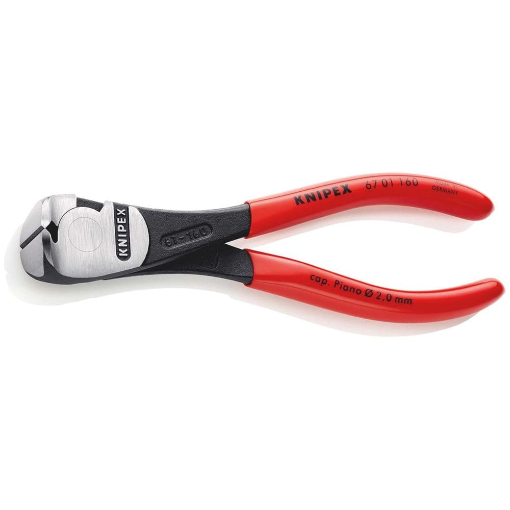 KNIPEX 67 01 160 Kracht-voorsnijtang met kunststof bekleed zwart geatramenteerd 160 mm-0
