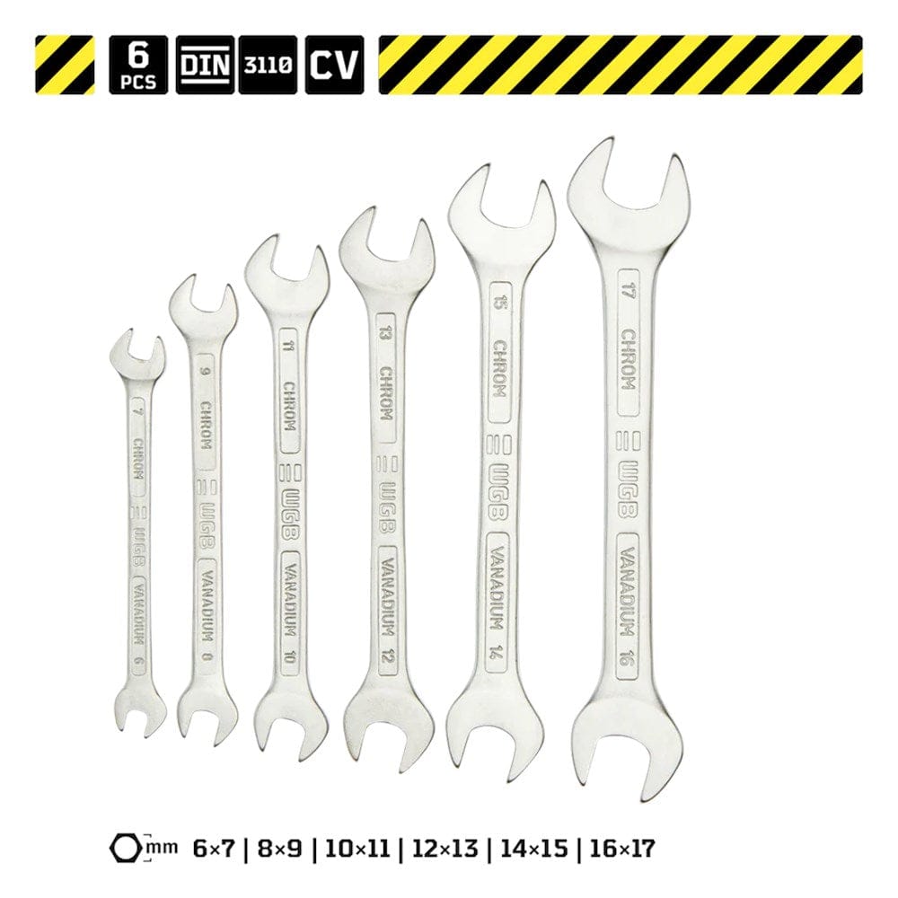 Steeksleutel-set, 6-17mm, DIN 3110-0