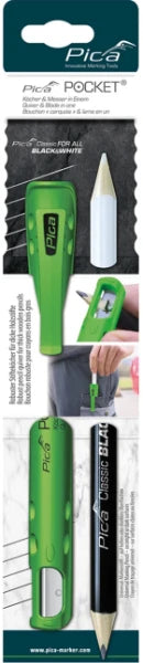 Pica POCKET 505/03 Potlood zwart/wit 23 cm