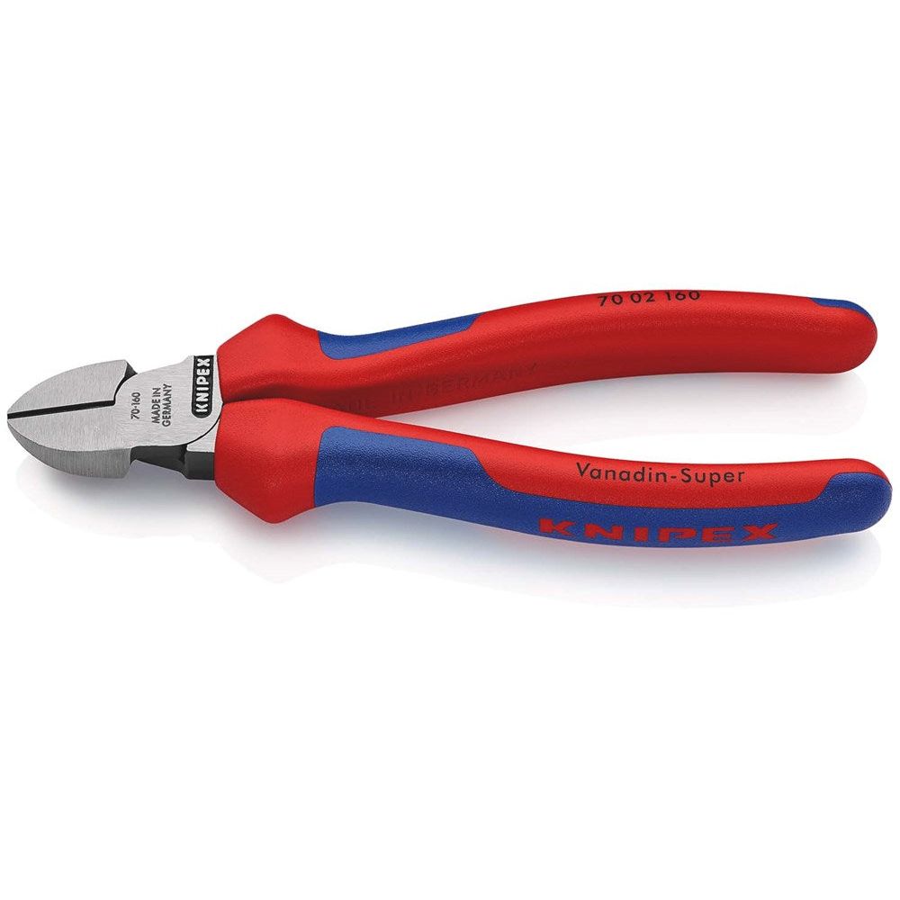 KNIPEX 70 02 160 Zijsnijtang met meer-componentengrepen zwart geatramenteerd 160 mm-0
