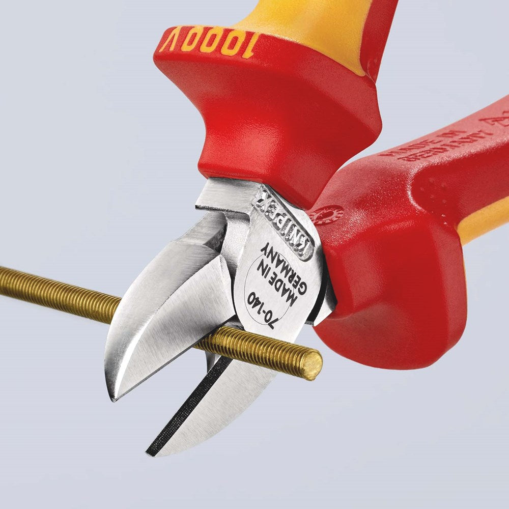 KNIPEX 70 06 140 Zijsnijtang geïsoleerd met meer-componentengrepen, VDE-getest verchroomd 140 mm-3