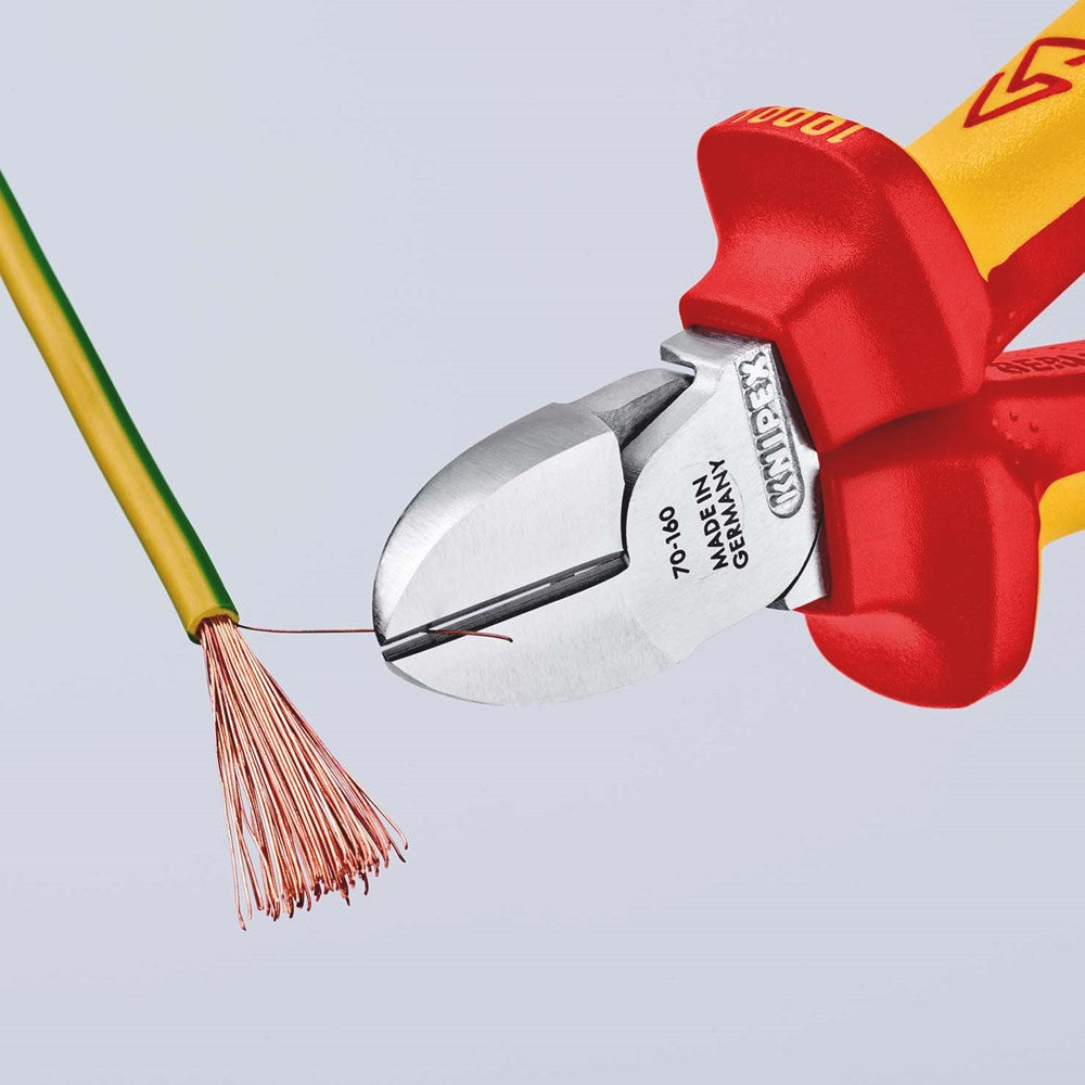 KNIPEX 70 06 160 Zijsnijtang geïsoleerd met meer-componentengrepen, VDE-getest verchroomd 160 mm-5
