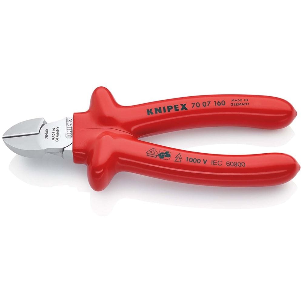 KNIPEX 70 07 160 Zijsnijtang dompelisolatie, VDE-getest verchroomd 160 mm-0