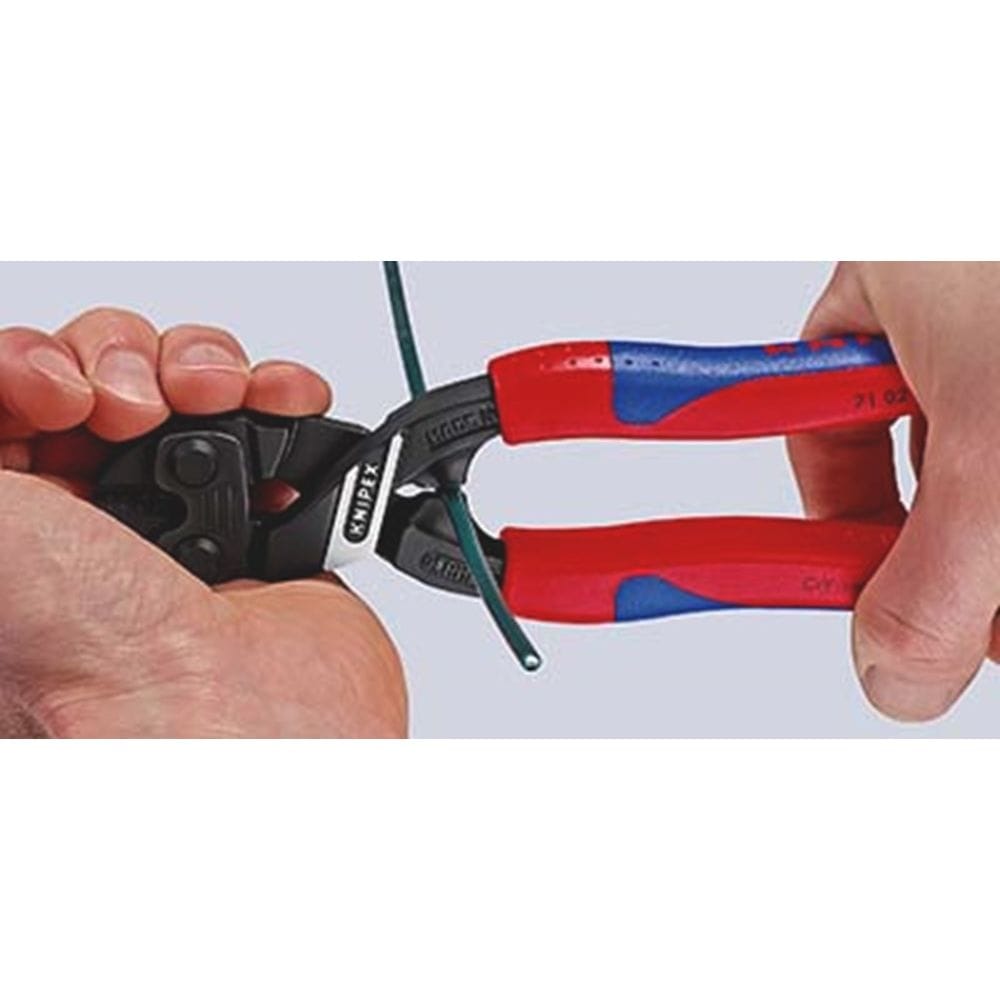 KNIPEX 71 02 200 CoBolt® Compacte boutensnijtang met slanke meer-componentengrepen zwart geatramente-2