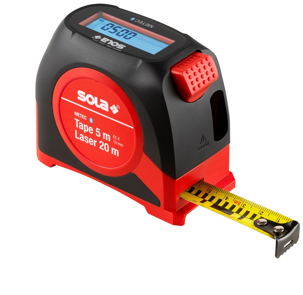 SOLA METEC digitale rolbandmaat met laserafstandsmeter