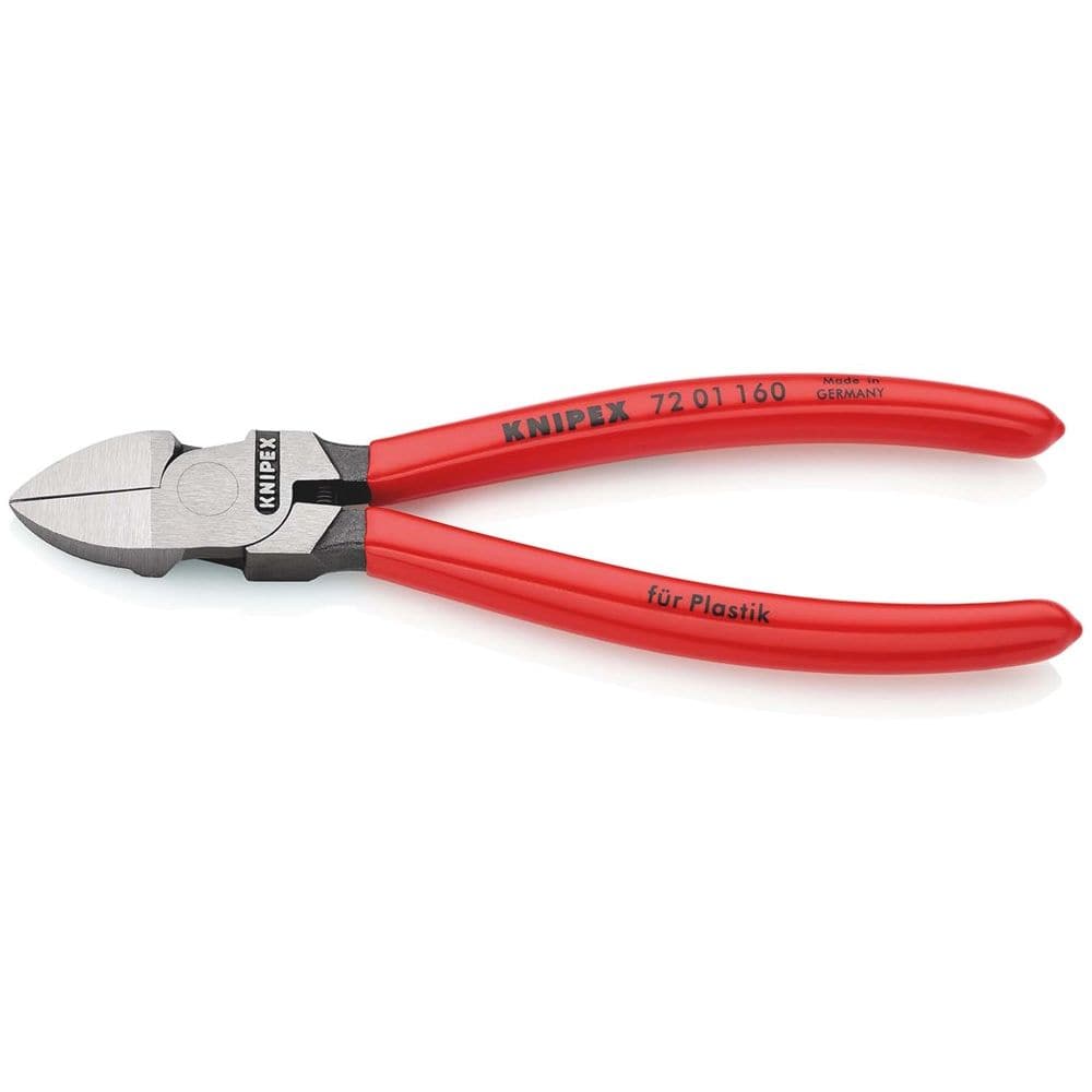 KNIPEX 72 01 160 Zijsnijtangen voor kunststof met kunststof bekleed 160 mm-0