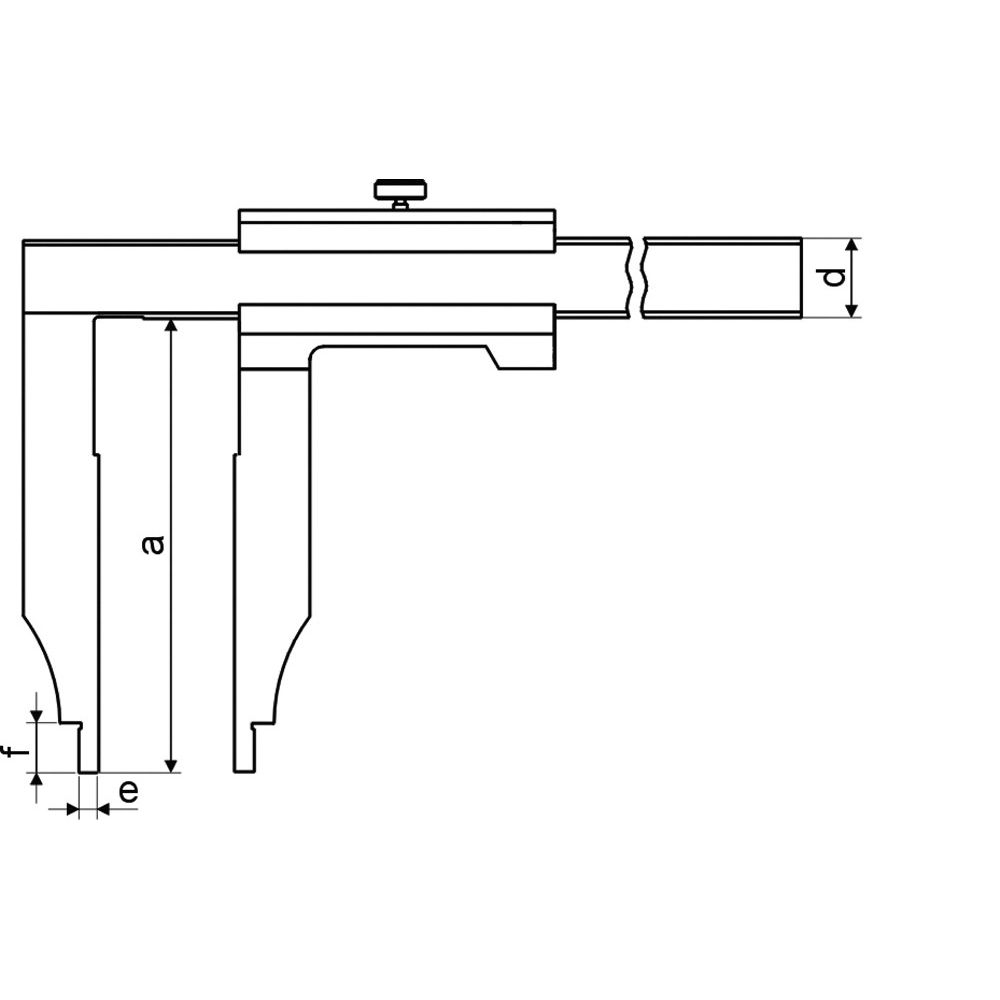 Werkplaats schuifmaat 200x60mm Zonder punten-2