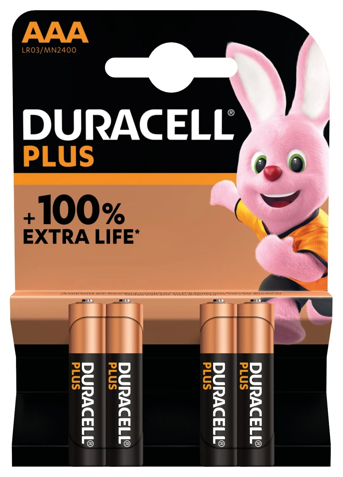 Duracell Alkaline Plus 100 AAA 4st.
