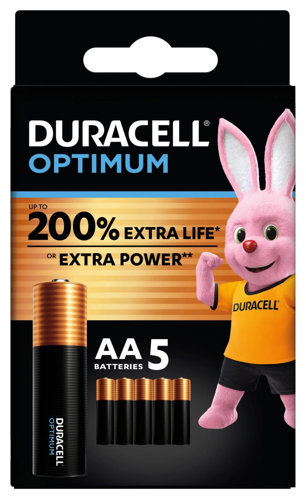 Duracell Alkaline Optimum AA 5st.