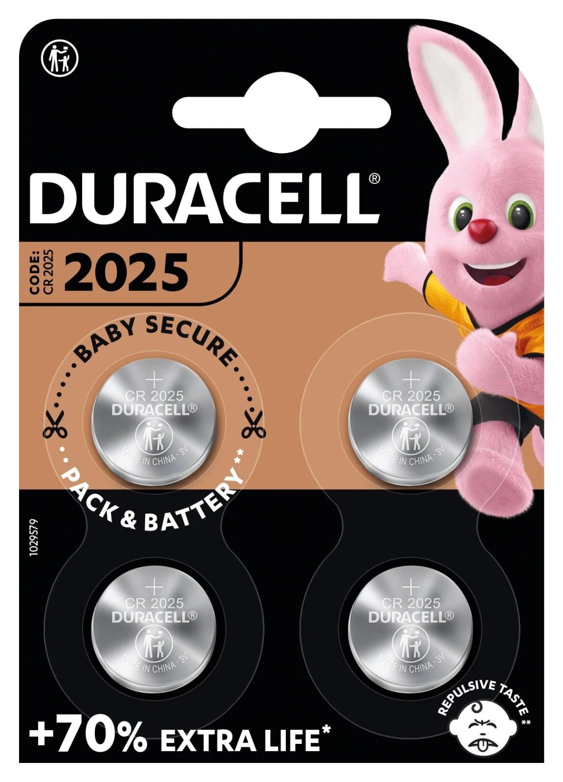 Duracell Knoopcelbatterijen 2025 4st.