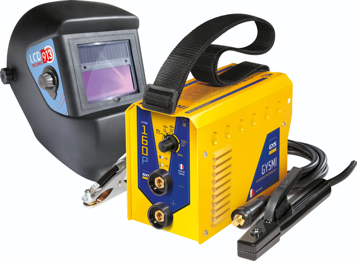 GYS Elektrode lasset Gysmi 160P met LCD Techno 9-13 helm