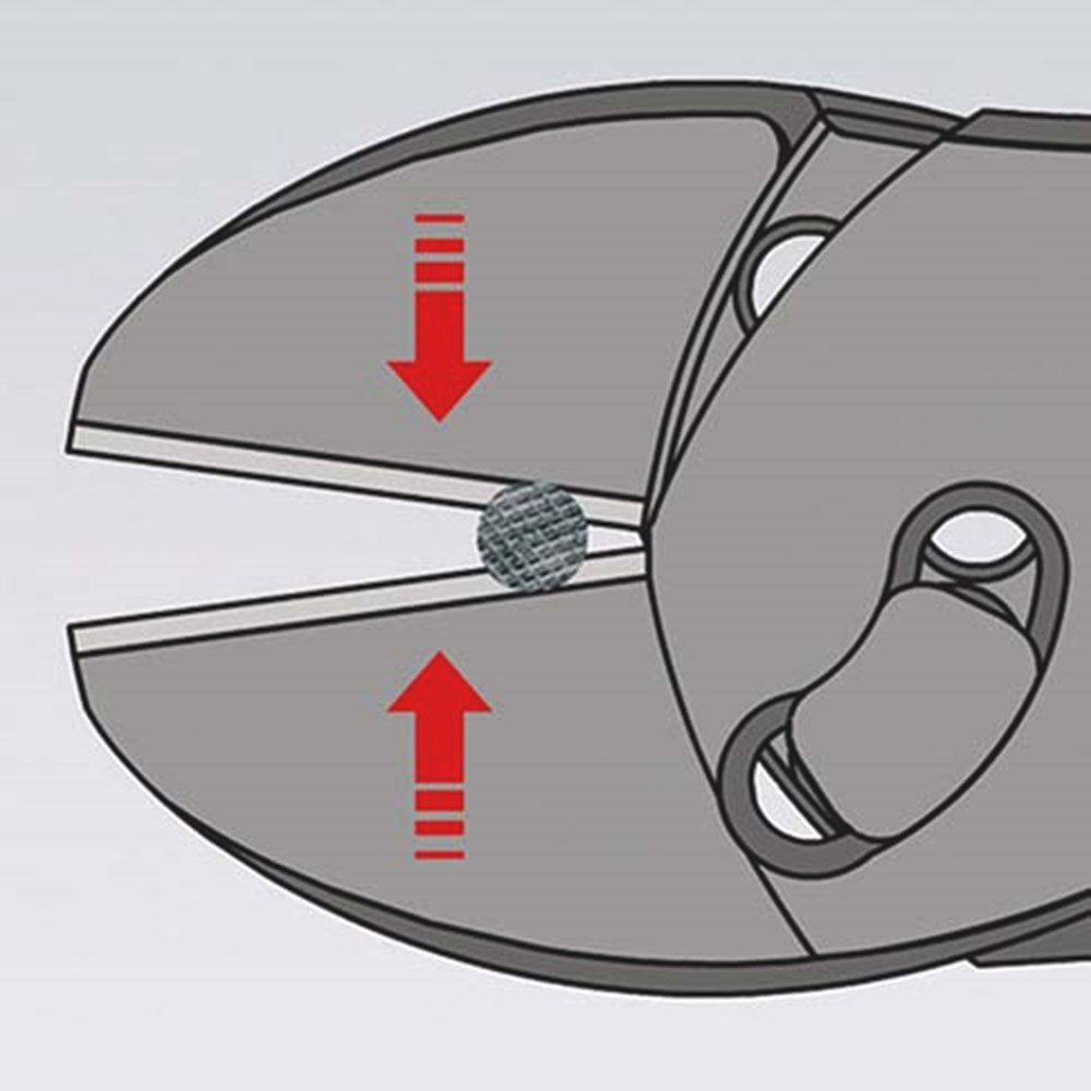 KNIPEX 73 71 180 TwinForce® Hoogwaardige zijsnijtangen met kunststof bekleed zwart geatramenteerd 18-7