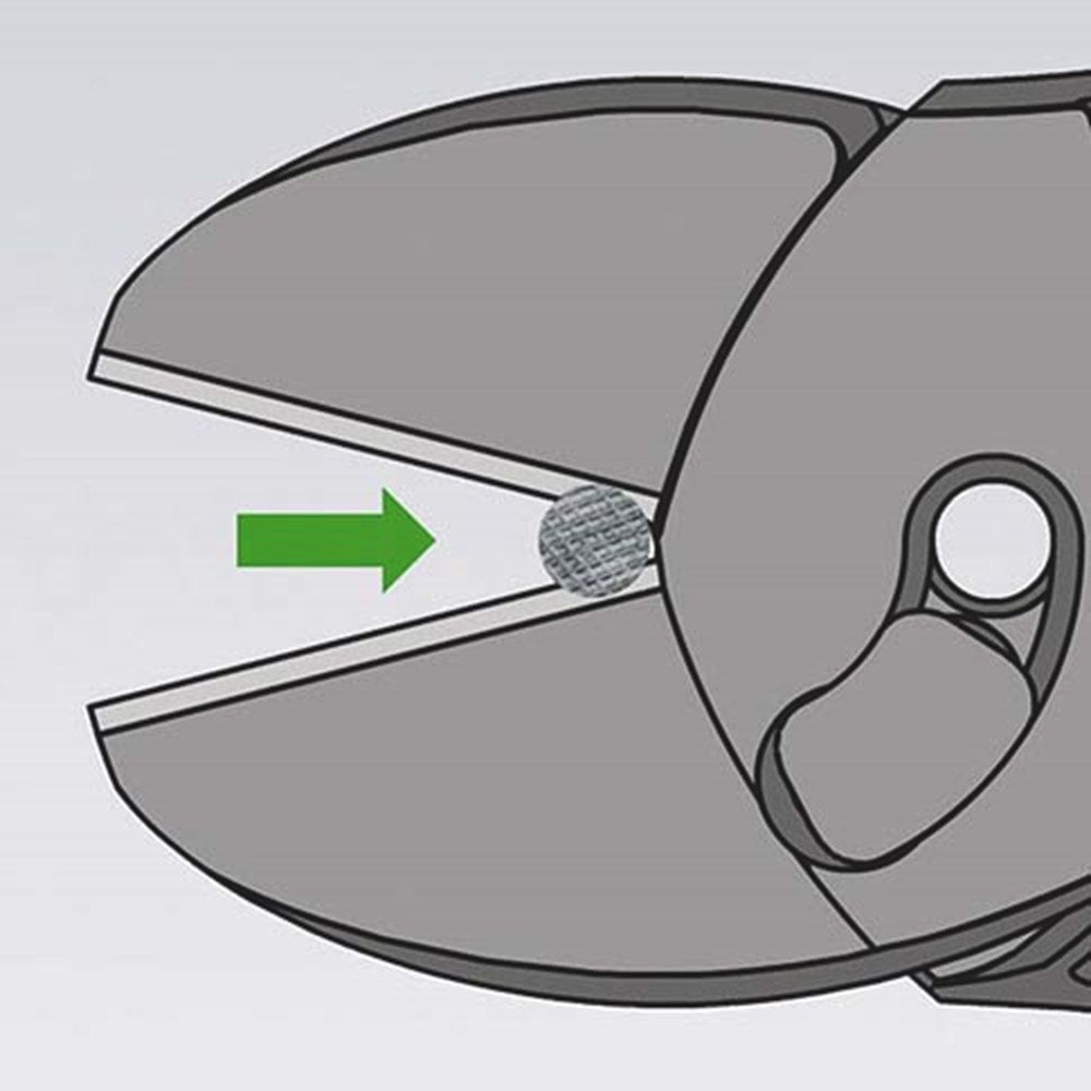 KNIPEX 73 71 180 TwinForce® Hoogwaardige zijsnijtangen met kunststof bekleed zwart geatramenteerd 18-8