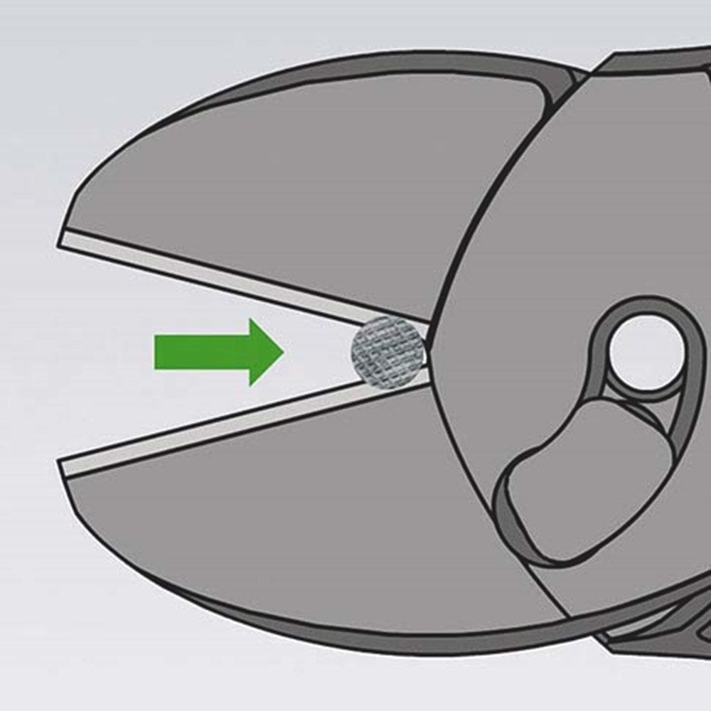 KNIPEX 73 72 180 TwinForce® Hoogwaardige zijsnijtangen met meer-componentengrepen zwart geatramentee-9