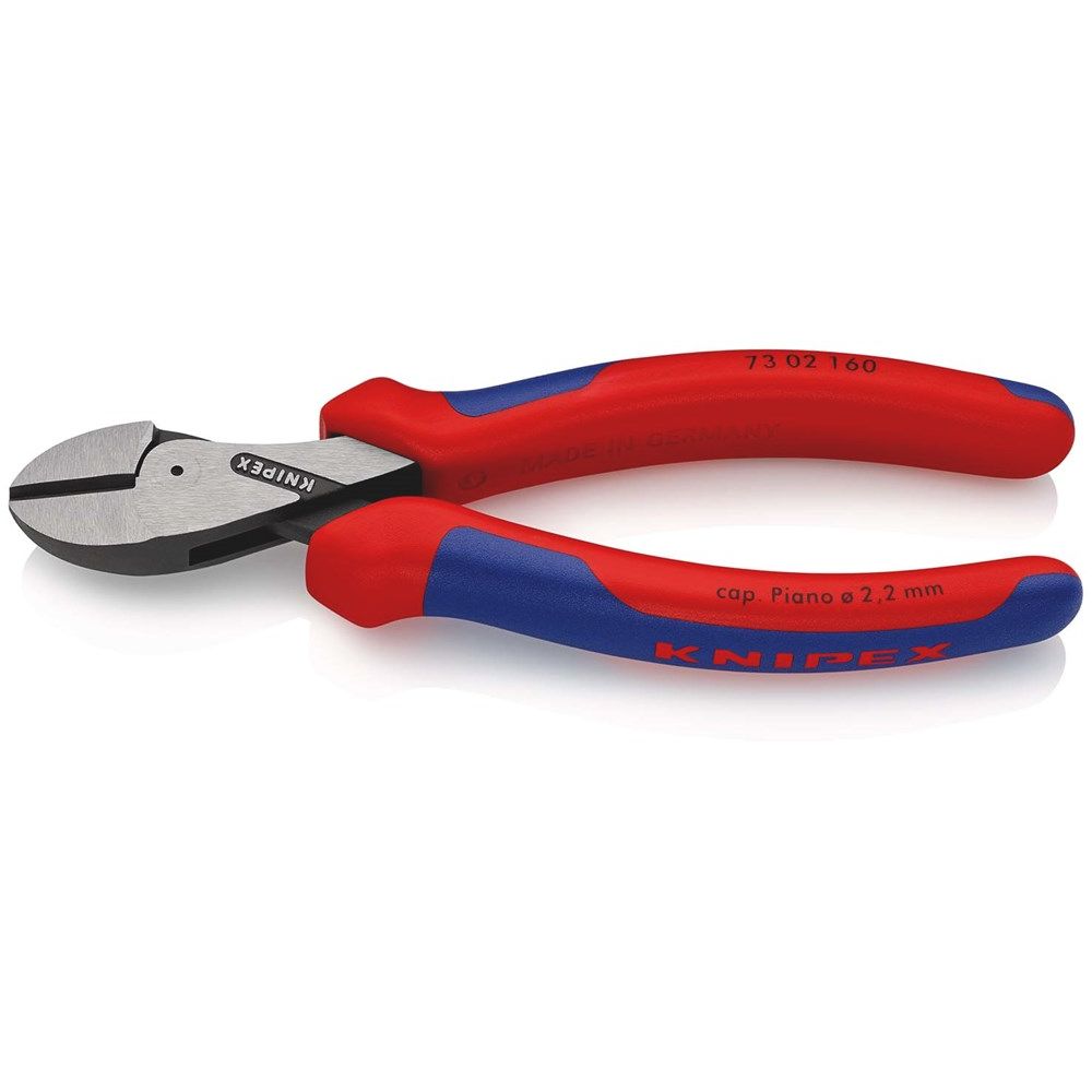 KNIPEX 73 02 160 X-Cut® Compacte zijsnijtang grote krachtoverbrenging met meer-componentengrepen zwa-0