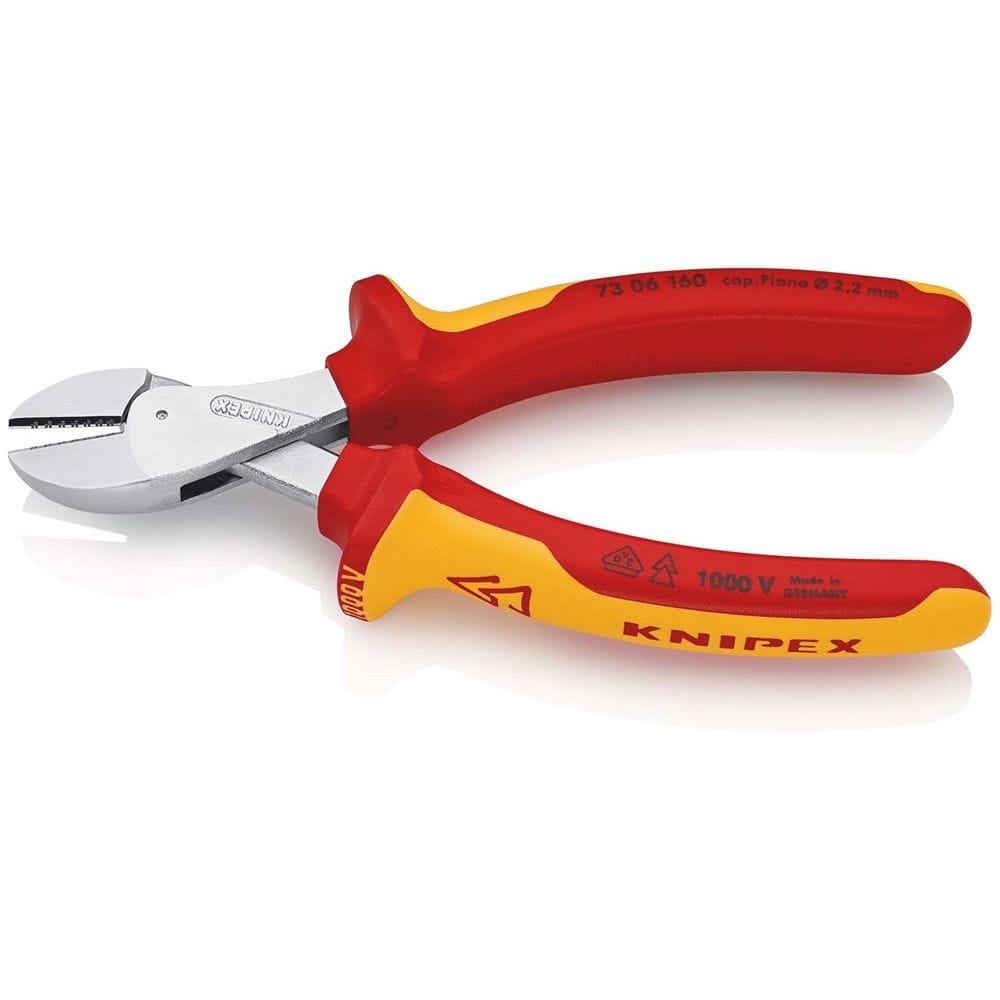 KNIPEX 73 06 160 X-Cut® Compacte zijsnijtang grote krachtoverbrenging geïsoleerd met meer-componente-2
