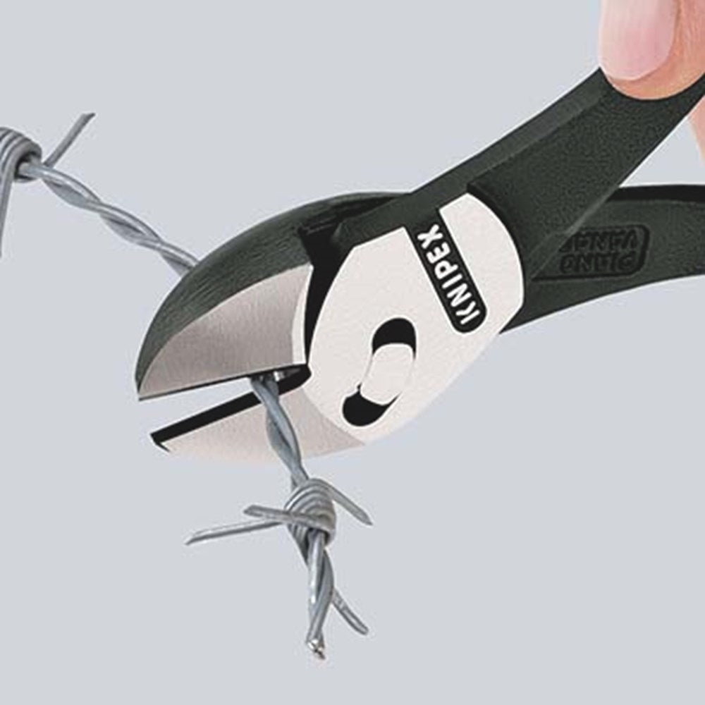 KNIPEX 73 71 180 TwinForce® Hoogwaardige zijsnijtangen met kunststof bekleed zwart geatramenteerd 18-4