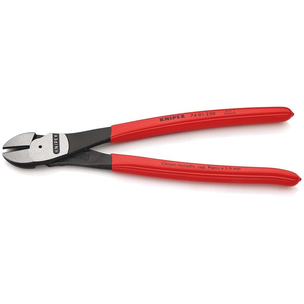 KNIPEX 74 01 250 Kracht-zijsnijtang met kunststof bekleed zwart geatramenteerd 250 mm-2
