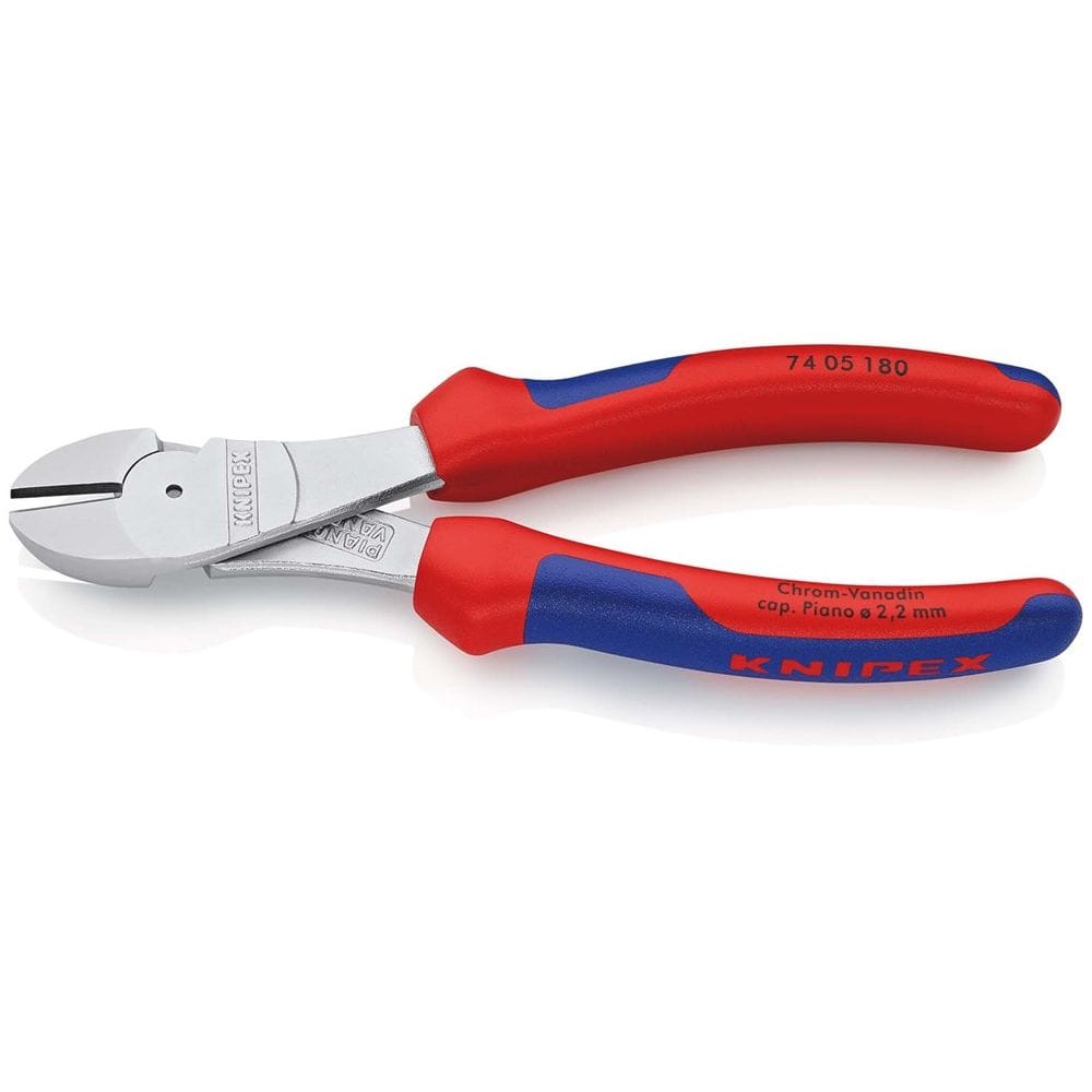 KNIPEX 74 05 180 Kracht-zijsnijtang met meer-componentengrepen verchroomd 180 mm-2