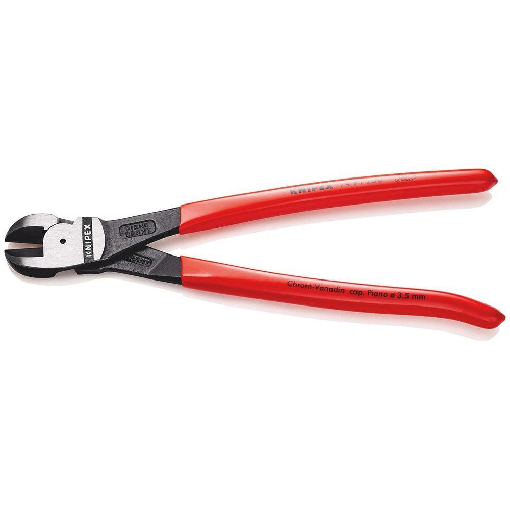 KNIPEX 74 91 250 Kracht-middensnijtang met kunststof bekleed zwart geatramenteerd 250 mm-2