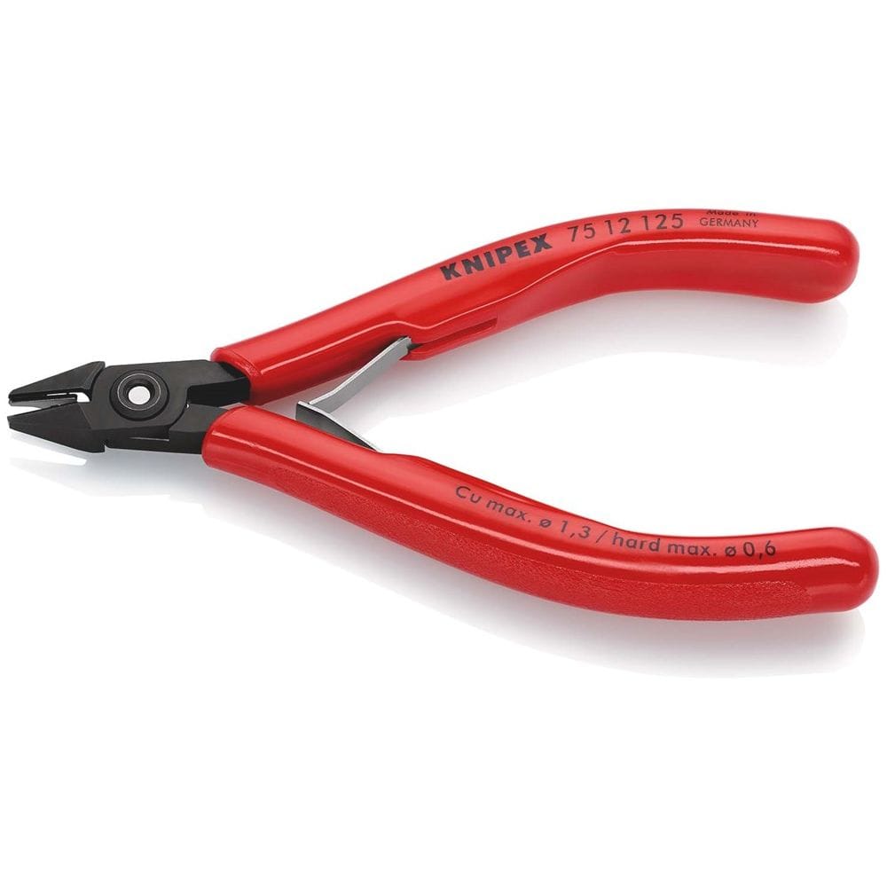 KNIPEX 75 12 125 Elektronica-zijsnijtang met kunststof bekleed gebruineerd 125 mm-2