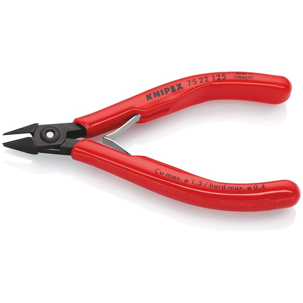 KNIPEX 75 22 125 Elektronica-zijsnijtang met kunststof bekleed gebruineerd 125 mm-2