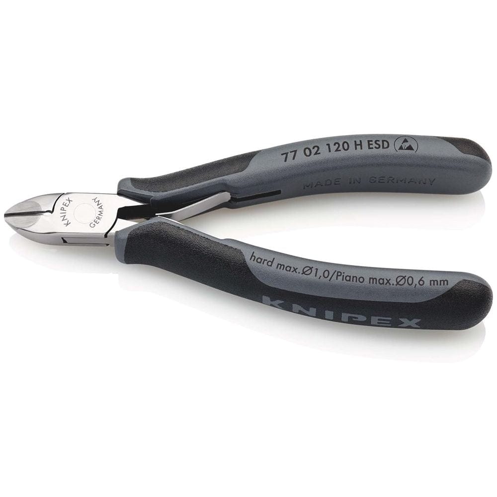KNIPEX 77 02 120 H ESD Elektronische zijsnijder met ingewerkt lemmet van hard metaal ESD met meer-co-0