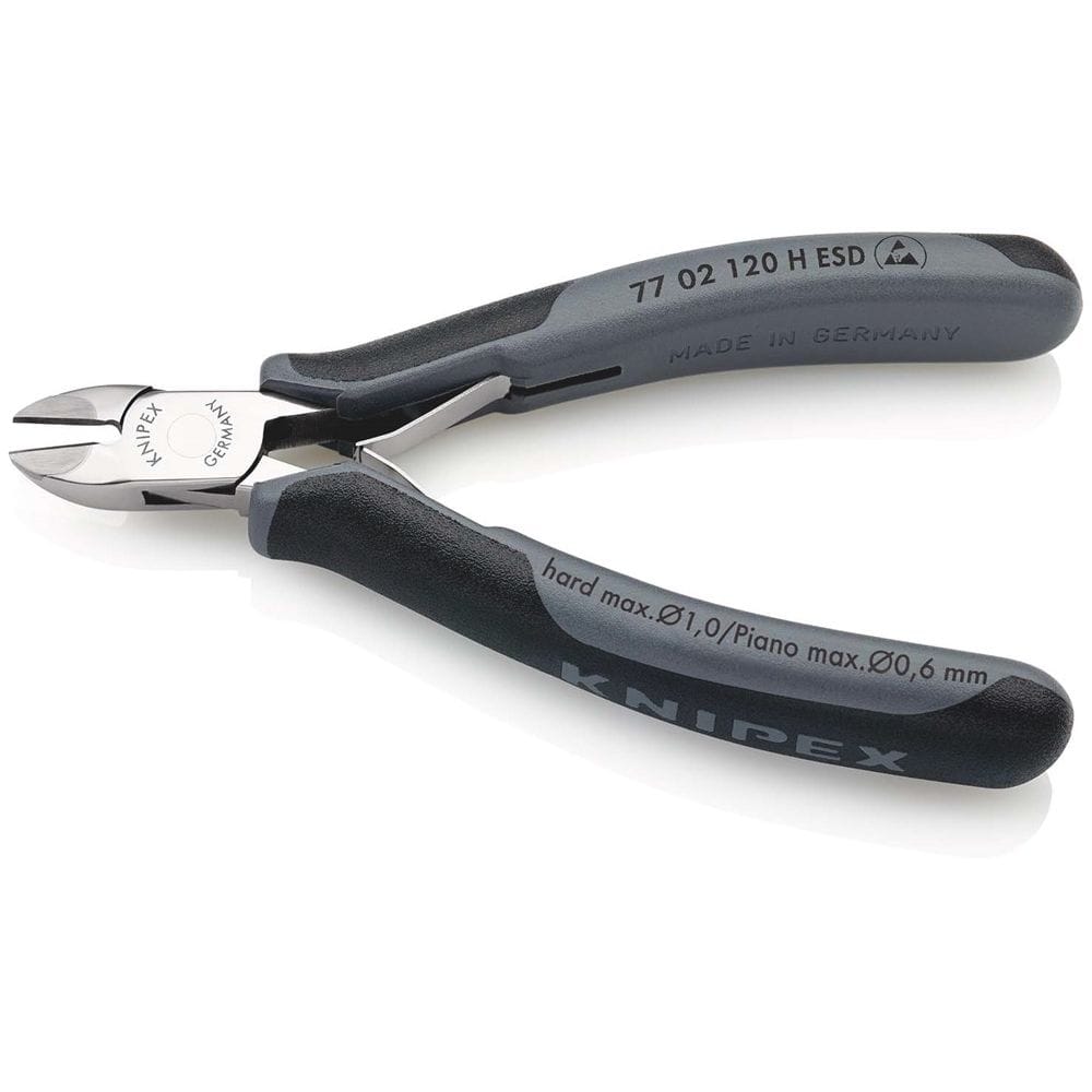 KNIPEX 77 02 120 H ESD Elektronische zijsnijder met ingewerkt lemmet van hard metaal ESD met meer-co-2