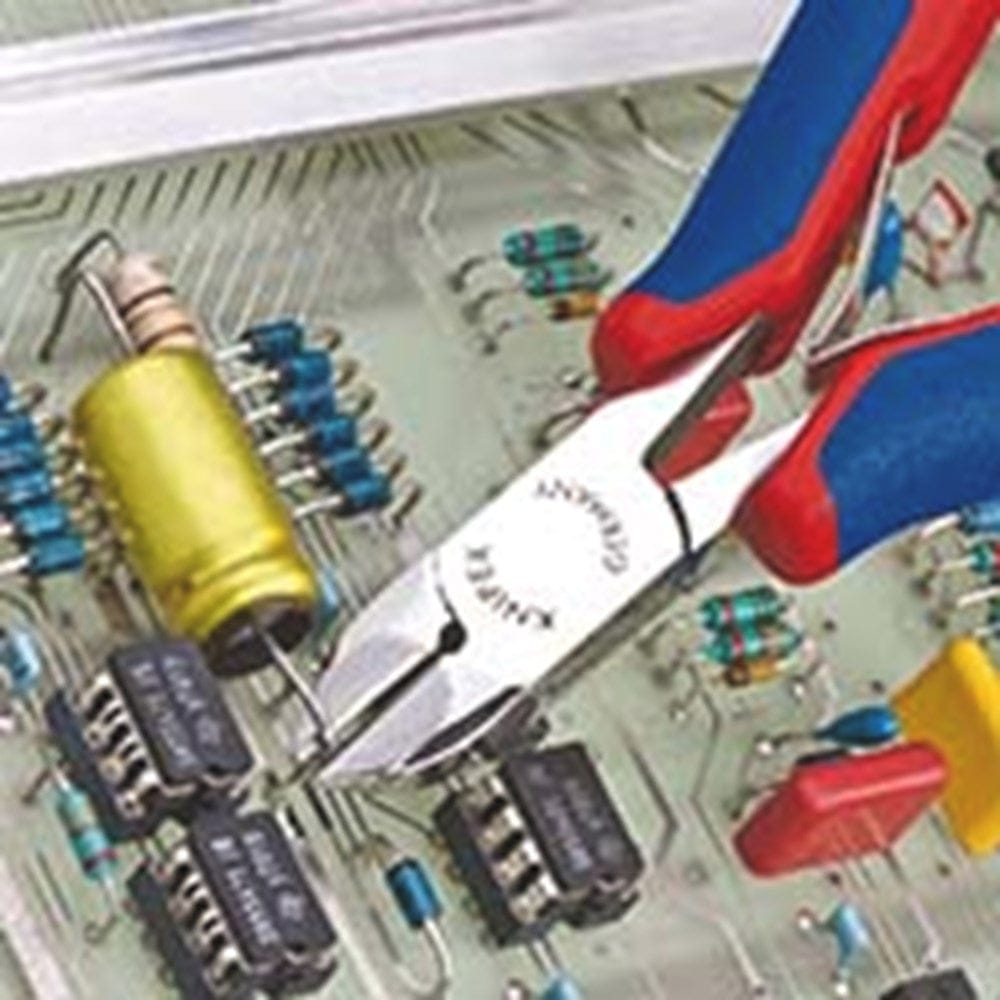 KNIPEX 77 02 120 H Elektronica-zijsnijtang met snijkant uit hard metaal met meer-componentengrepen 1-3