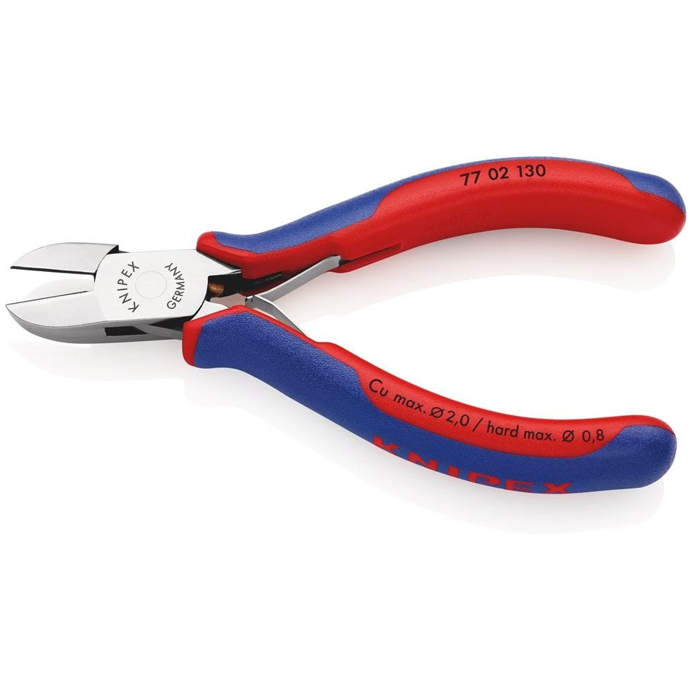 KNIPEX 77 02 130 Elektronica-zijsnijtang met meer-componentengrepen 130 mm-2