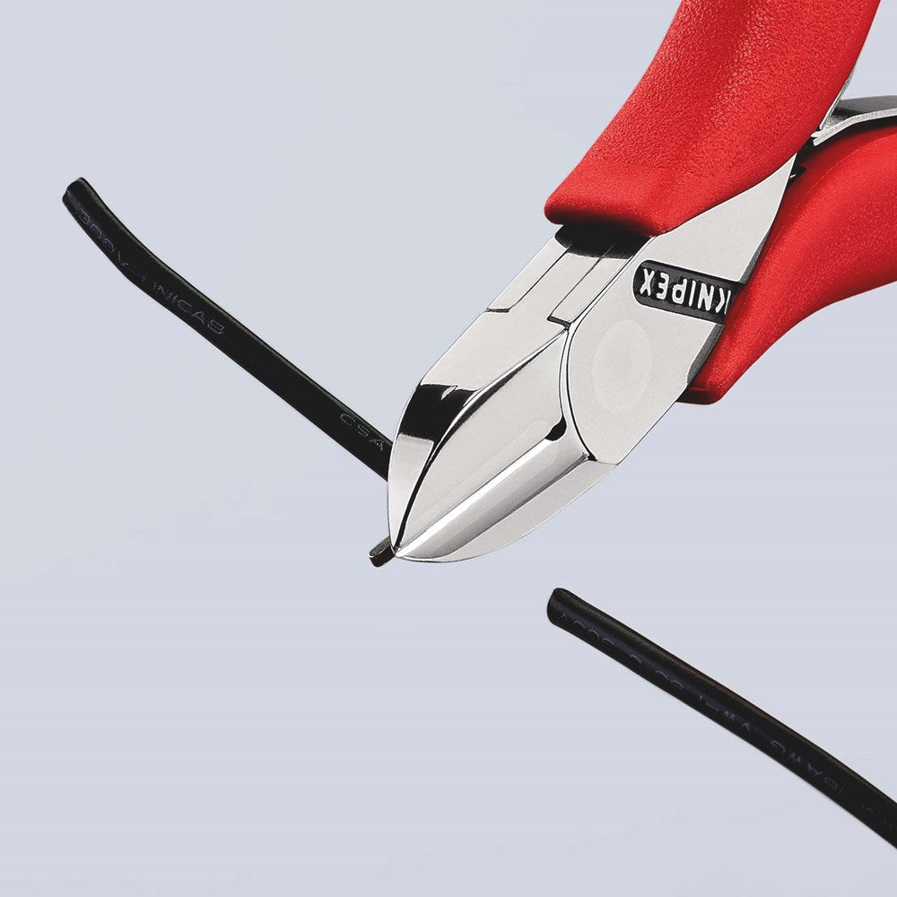KNIPEX 77 11 115 Elektronica-zijsnijtang met anti-slip kunststof bekleed 115 mm-5