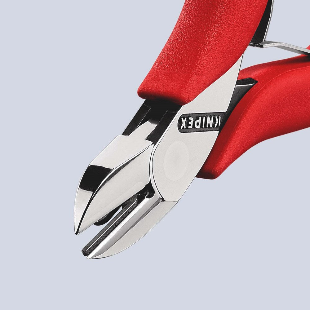 KNIPEX 77 11 115 Elektronica-zijsnijtang met anti-slip kunststof bekleed 115 mm-6