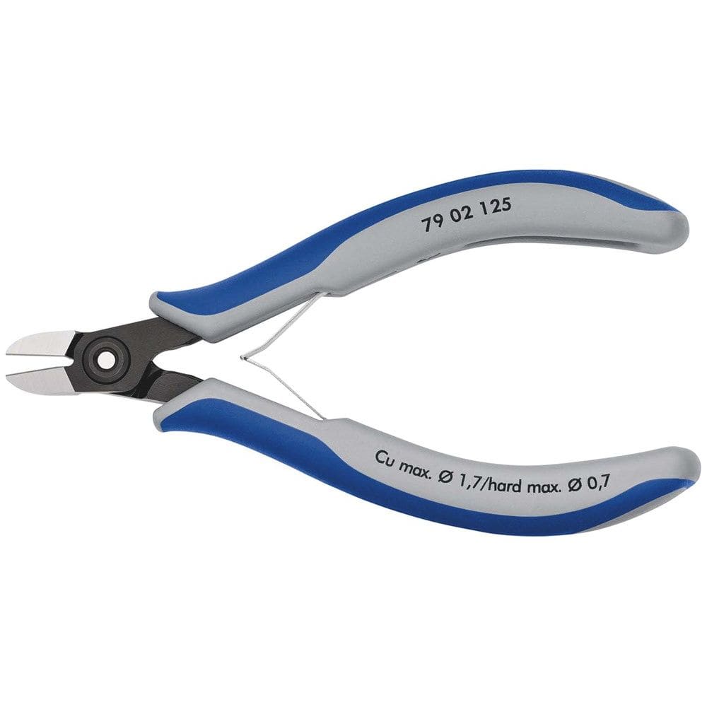 KNIPEX 79 02 125 Precisie elektronica-zijsnijtang met meer-componentengrepen gebruineerd 125 mm-0