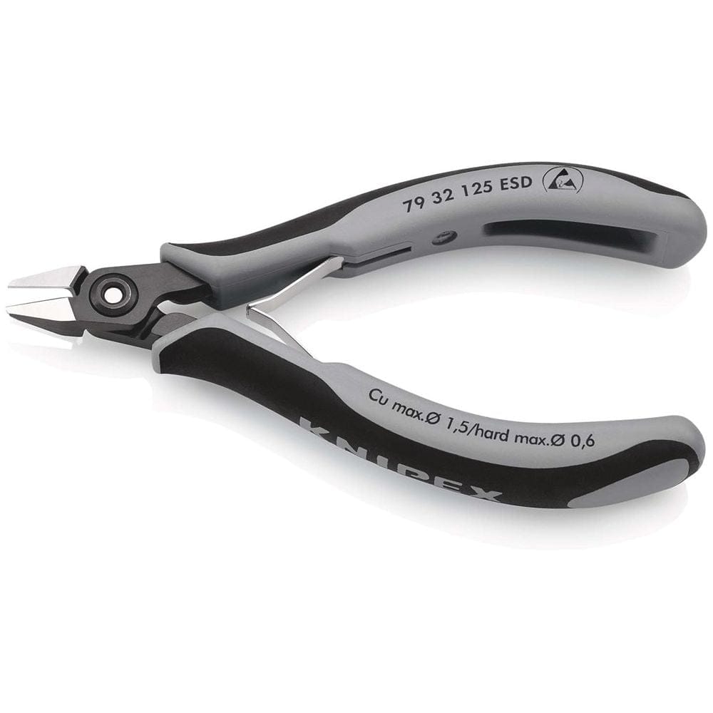 KNIPEX 79 32 125 ESD Precisie elektronica-zijsnijtang ESD met meer-componentengrepen gebruineerd 125-2