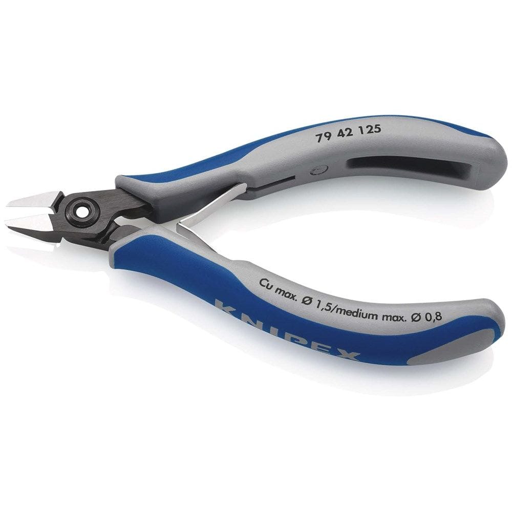 KNIPEX 79 42 125 Precisie elektronica-zijsnijtang met meer-componentengrepen gebruineerd 125 mm-2
