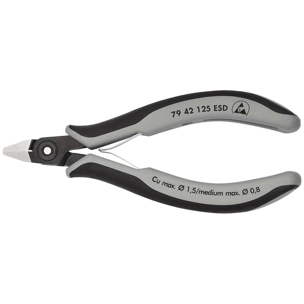 KNIPEX 79 42 125 ESD Precisie elektronica-zijsnijtang ESD met meer-componentengrepen gebruineerd 125-0
