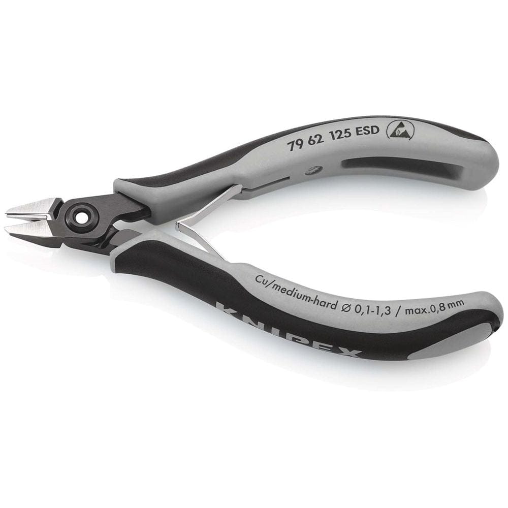 KNIPEX 79 62 125 ESD Precisie elektronica-zijsnijtang ESD met meer-componentengrepen gebruineerd 125-2